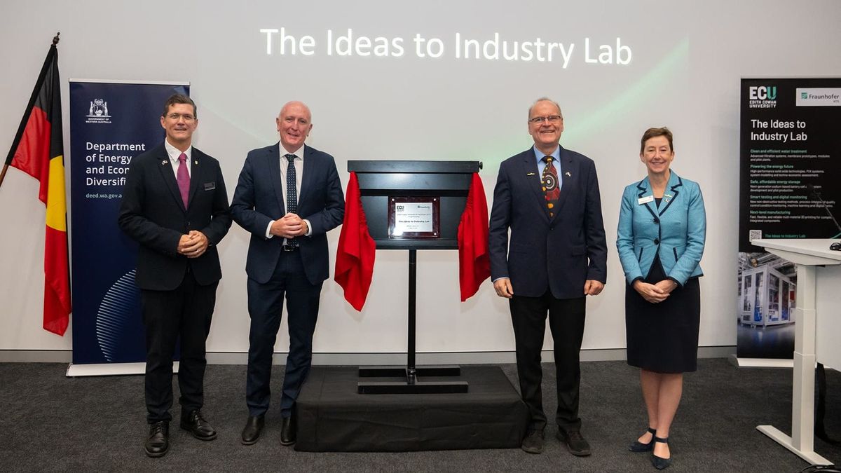 Joint IKTS and ECU "Ideas to Industry Lab" opened in Australia