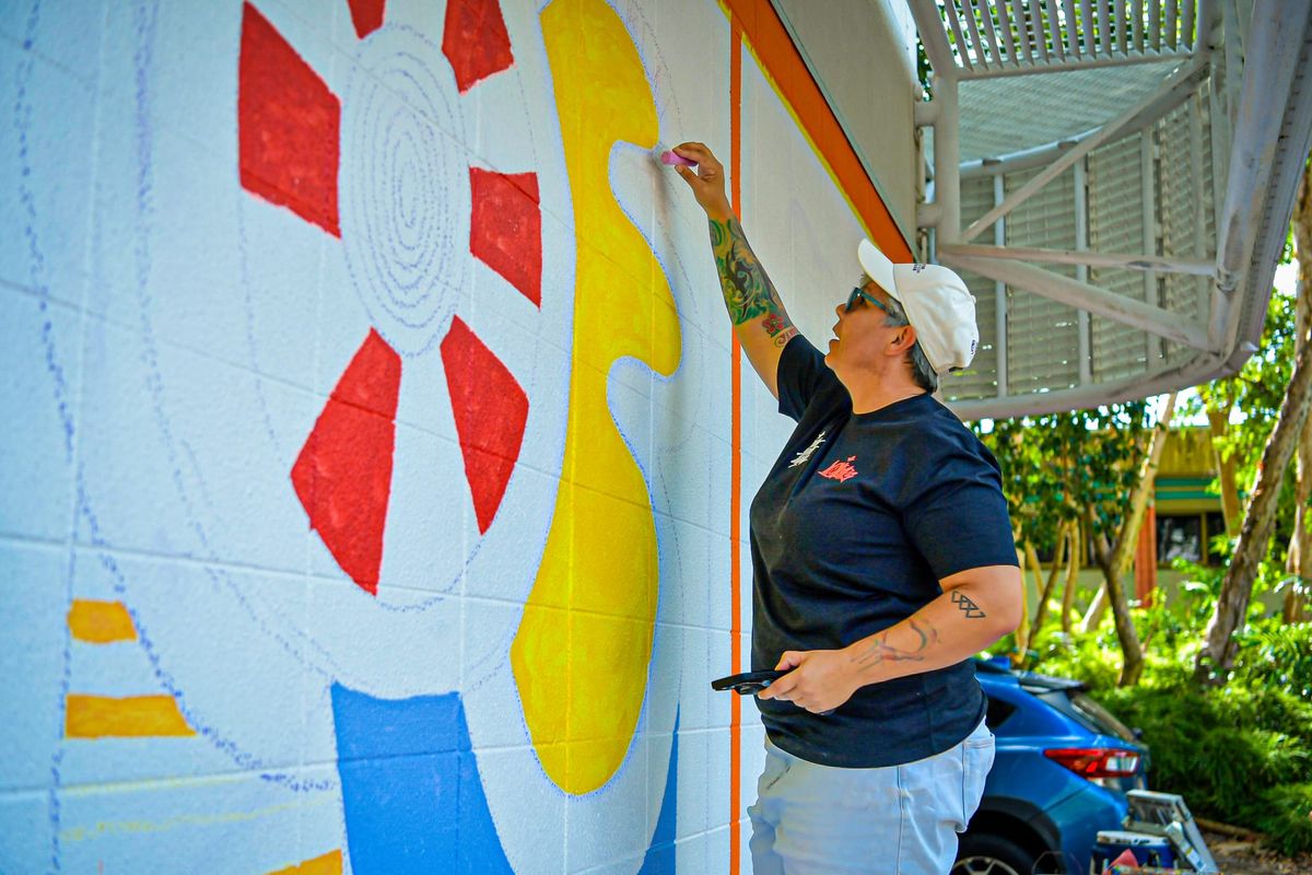 Bringing campus spaces to life: CDU joins Darwin Street Art Festival for first time