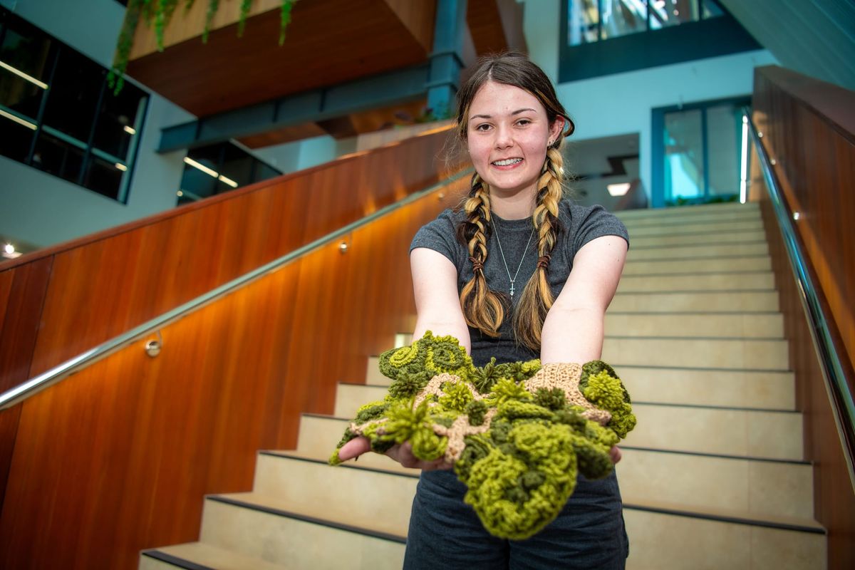 Crocheted landscape takes the gold in architecture competition