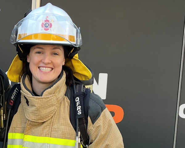 From military operations to fighting fires: CDU graduate reflects on return to study
