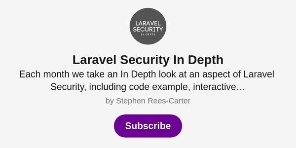 Laravel Security in Depth > Black Friday > 25% / 50% off > Forever ⭐