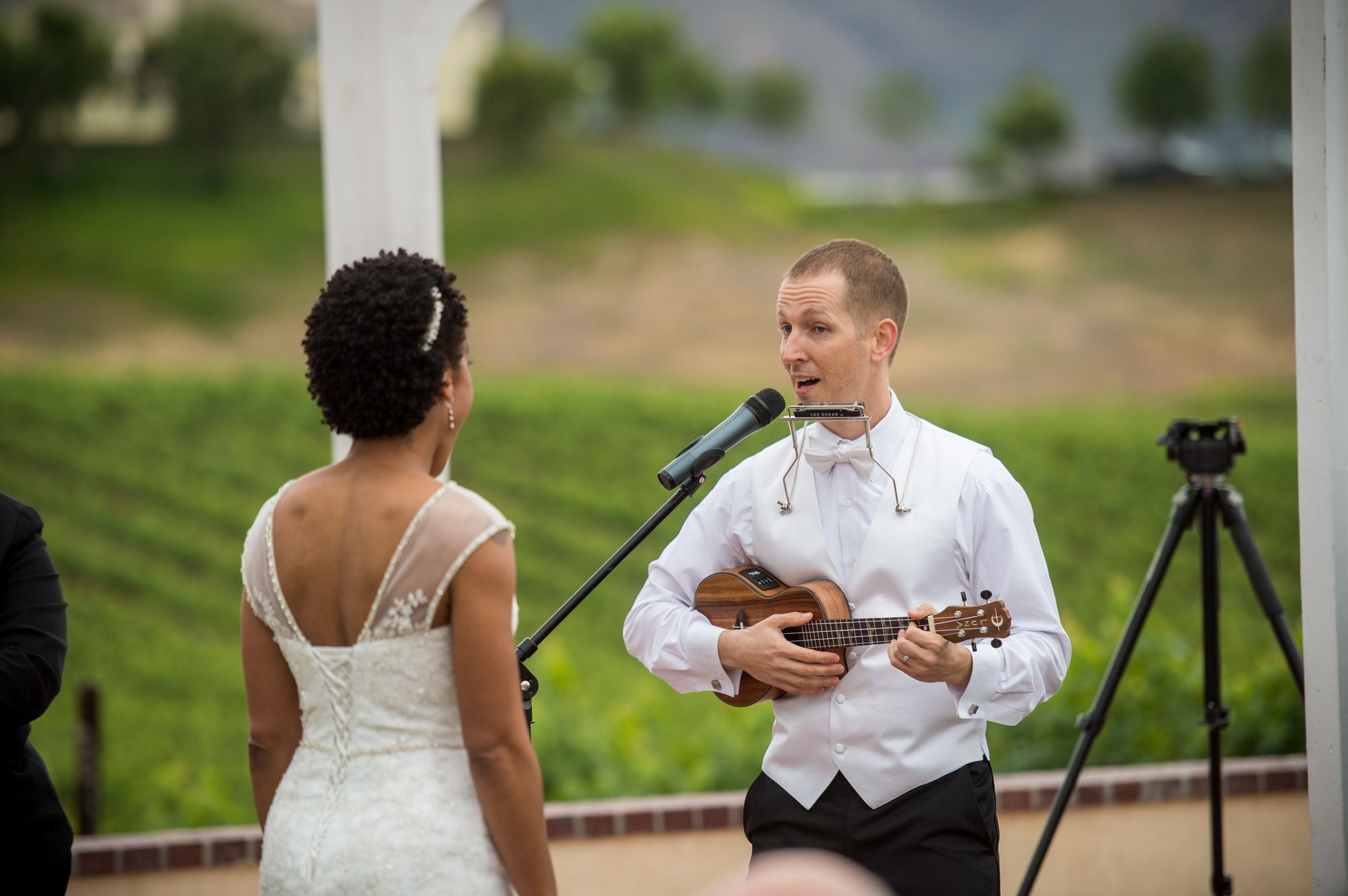 Brad & Tanya's Wedding Surprising my wife by playing the Ukulele and Harmonica as well as singing at our wedding