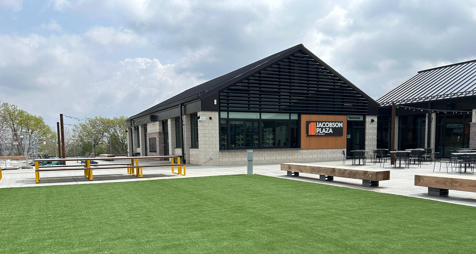 Get a look at Jacobson Plaza as it nears opening