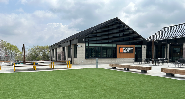 Get a look at Jacobson Plaza as it nears opening