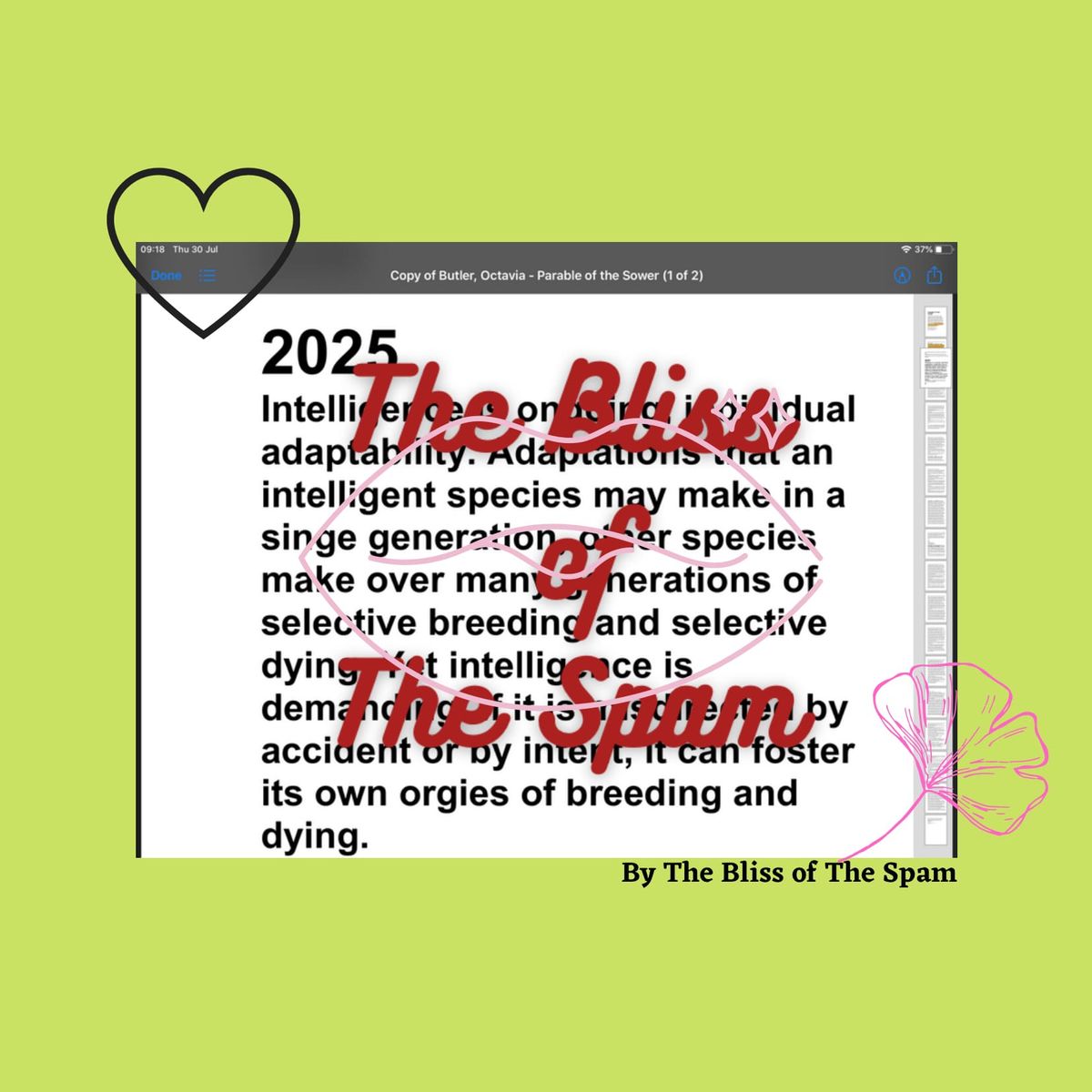 New column! the bliss of the spam