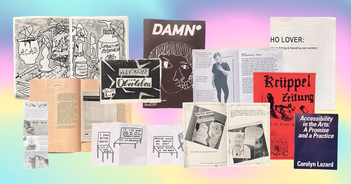 Sickness affinity group's zine library