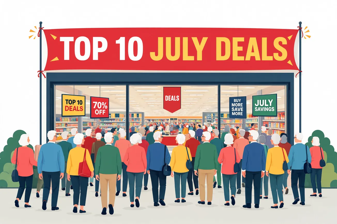 The 10 Best Deals for Seniors in July