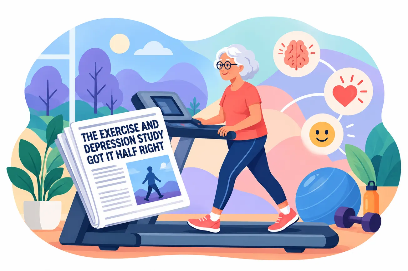 Exercise Beats Depression. Just Not the Way You Heard.