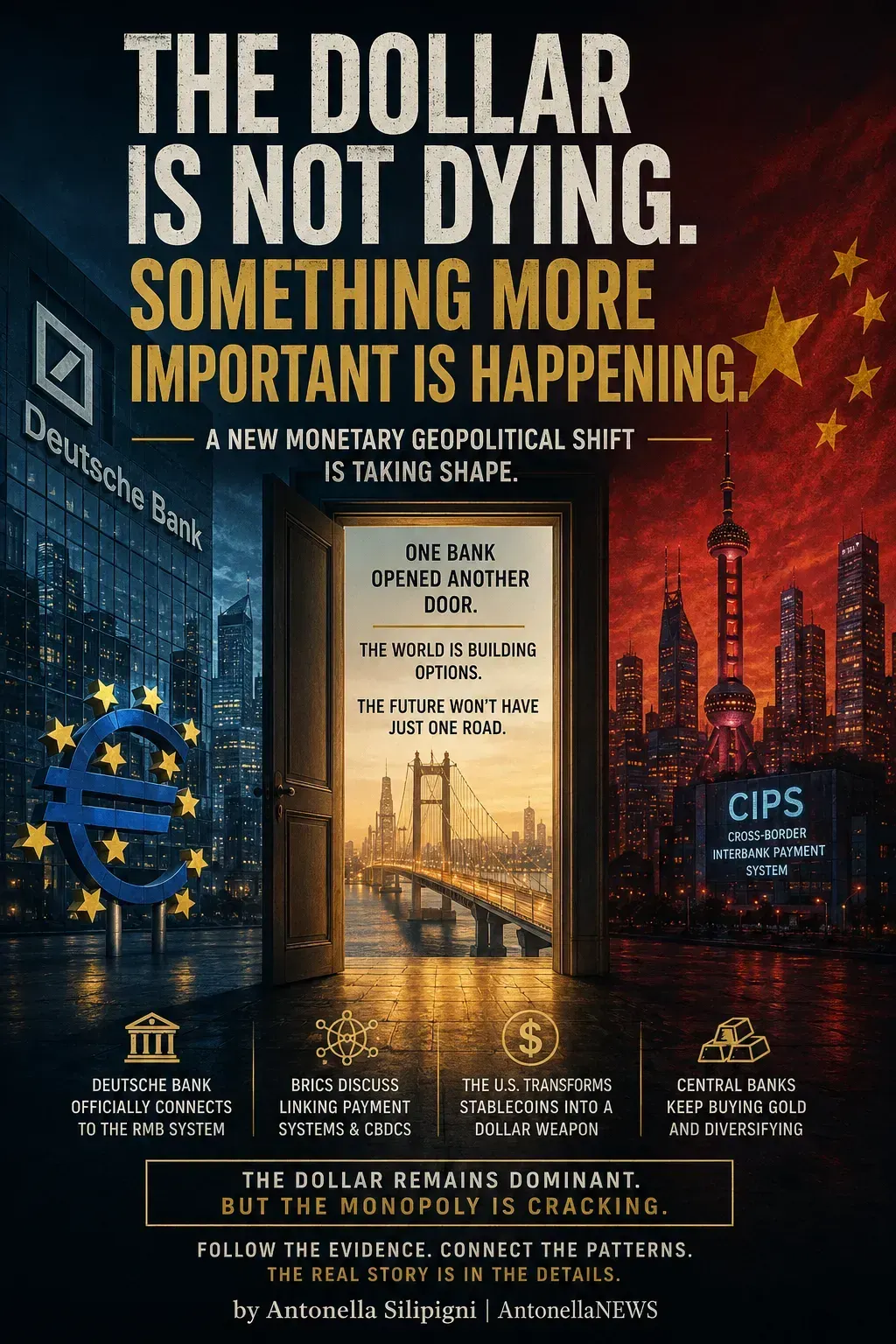 THE DOLLAR IS NOT DYING. SOMETHING MORE IMPORTANT IS HAPPENING