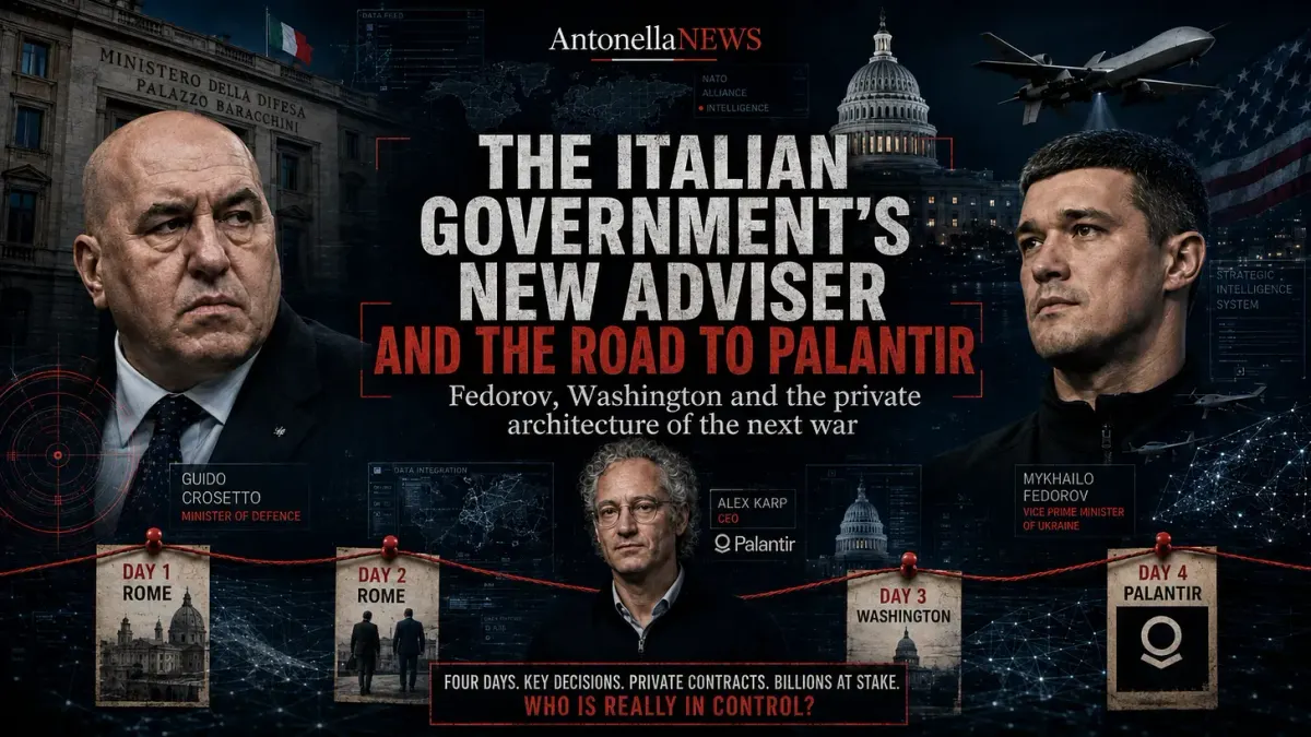 THE ITALIAN GOVERNMENT’S NEW ADVISER — AND THE ROAD TO PALANTIR