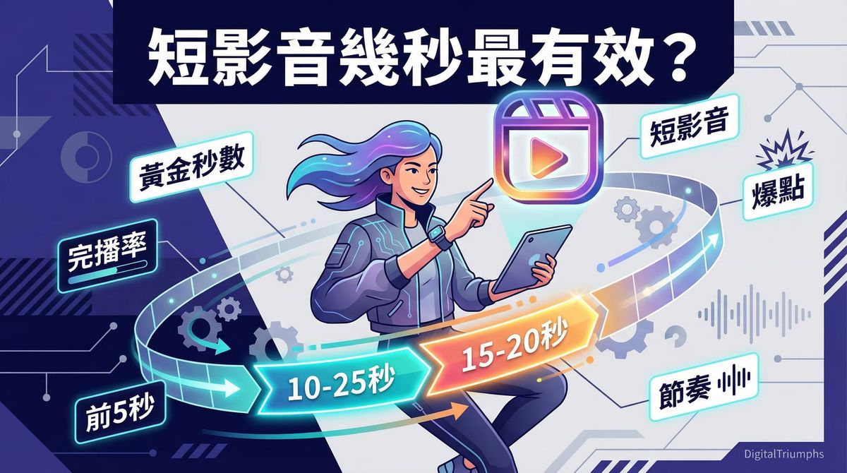 短影音幾秒最有效？｜Facebook Reels 黃金秒數與腳本節奏全攻略【2026最新資訊】