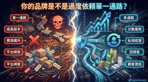 你的品牌通路策略，是不是把 50% 以上的營收押在同一個平台上？