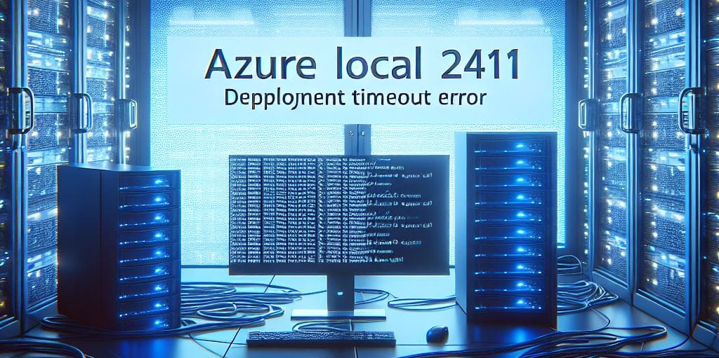 Azure Local 2411 Deployment TimeOut Error