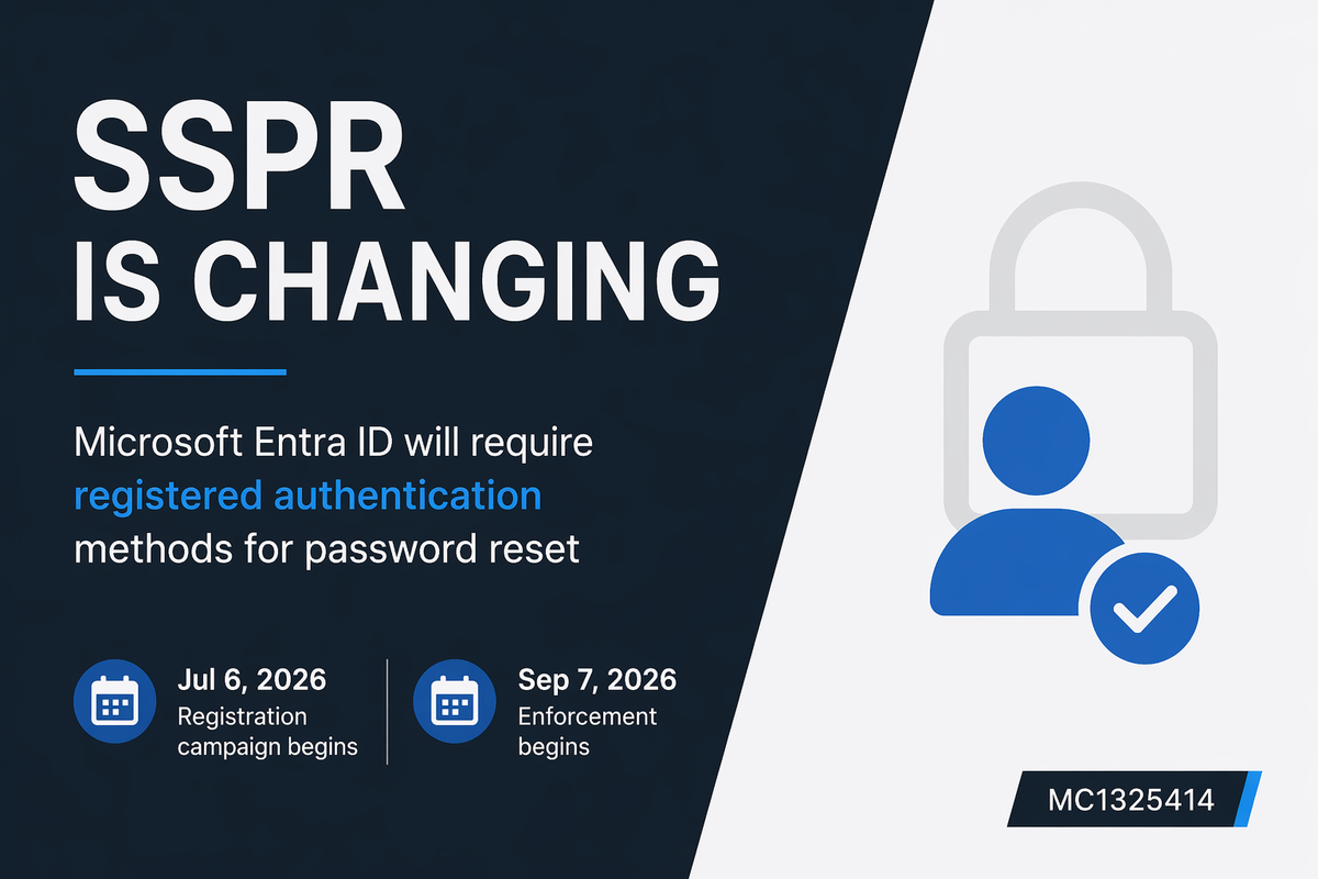 SSPR is dropping support for directory-sourced contact details in September 2026