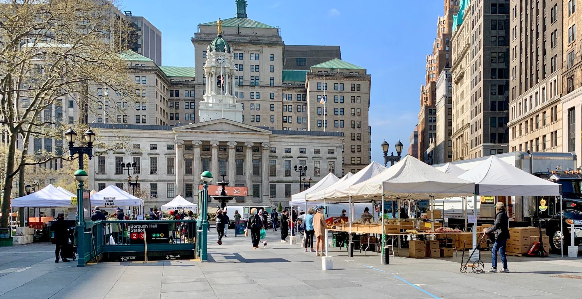 Brooklyn Can Do "So Much Better"— Brooklyn Borough Hall, Court House, Cadman Plaza down to Fulton Landing