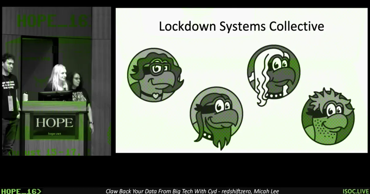 Watch our Cyd Talk at the Hackers on Planet Earth Conference