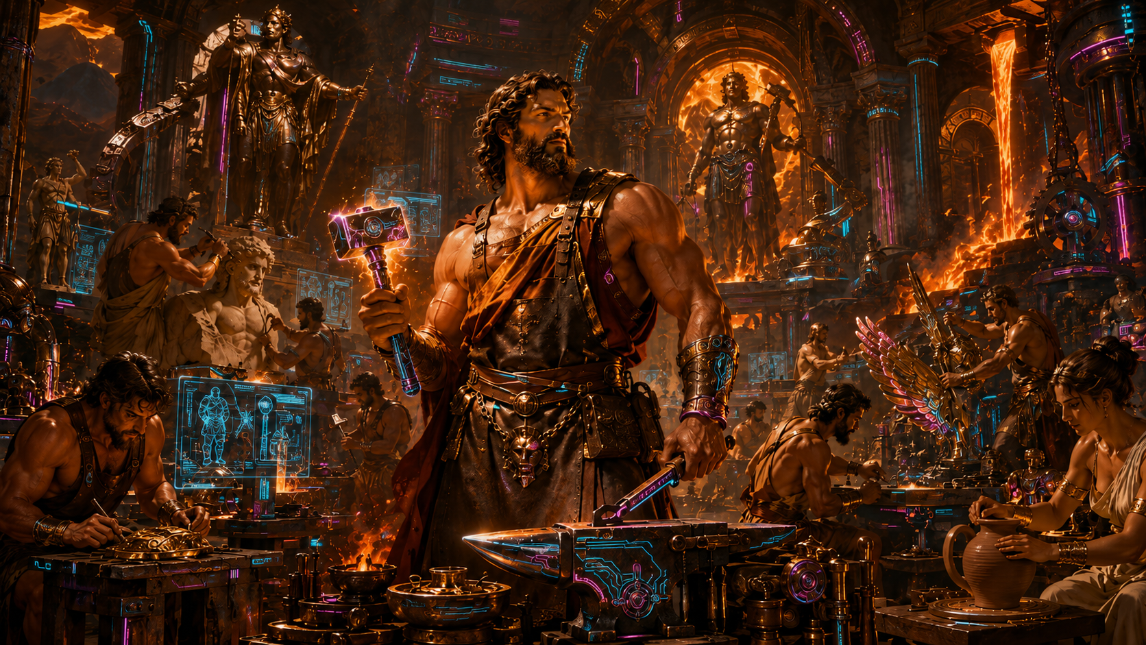 Hephaestus · 赫菲斯托斯 — 工程部(Techne)