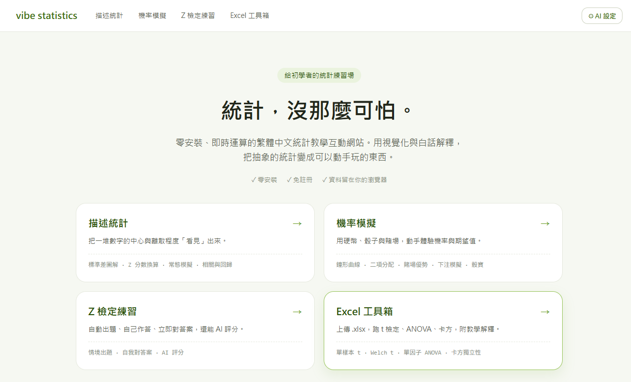 入口頁：四單元到齊