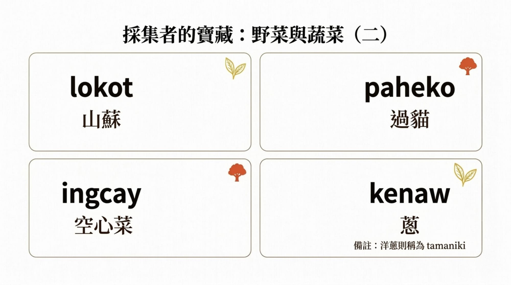 植物詞彙簡報 第 9 頁