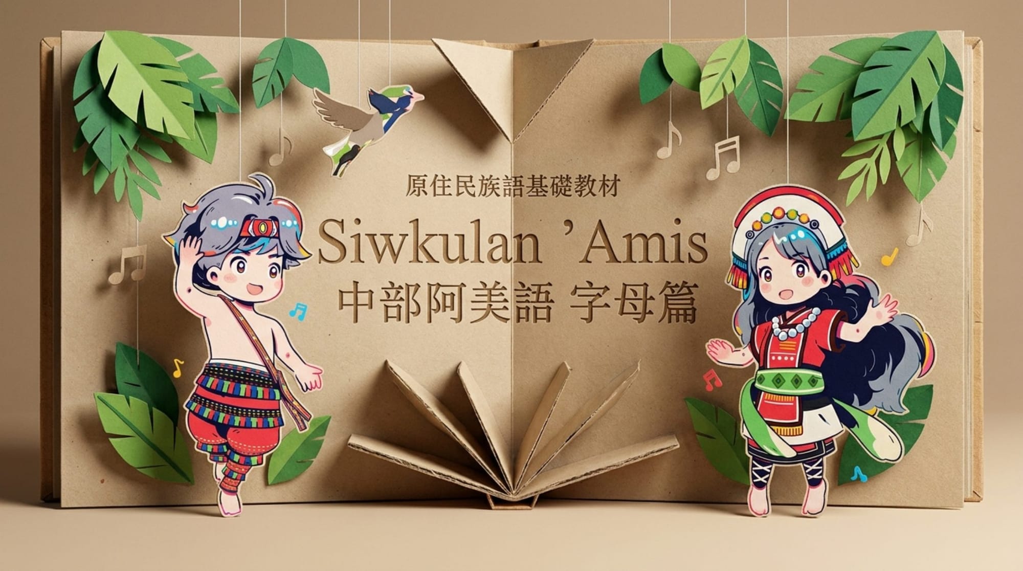 修正前：封面寫「中部阿美語」