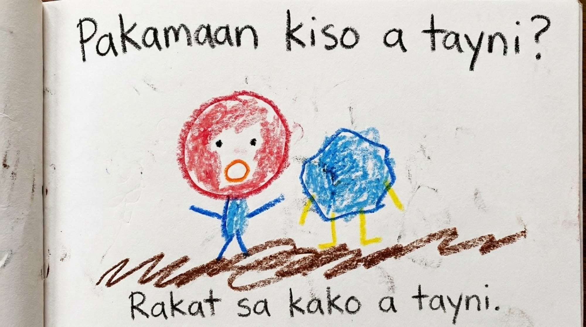 NotebookLM 階段一對話成品：第一組答頁 Rakat sa kako a tayni.
