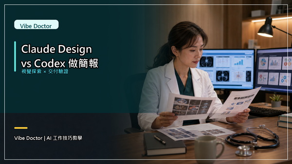 Vibe Doctor：用 Claude Design 製作簡報和 Codex 的差異