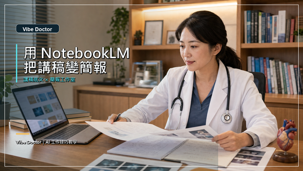 Vibe Doctor：用 NotebookLM 把講稿底文換成簡報與教學素材