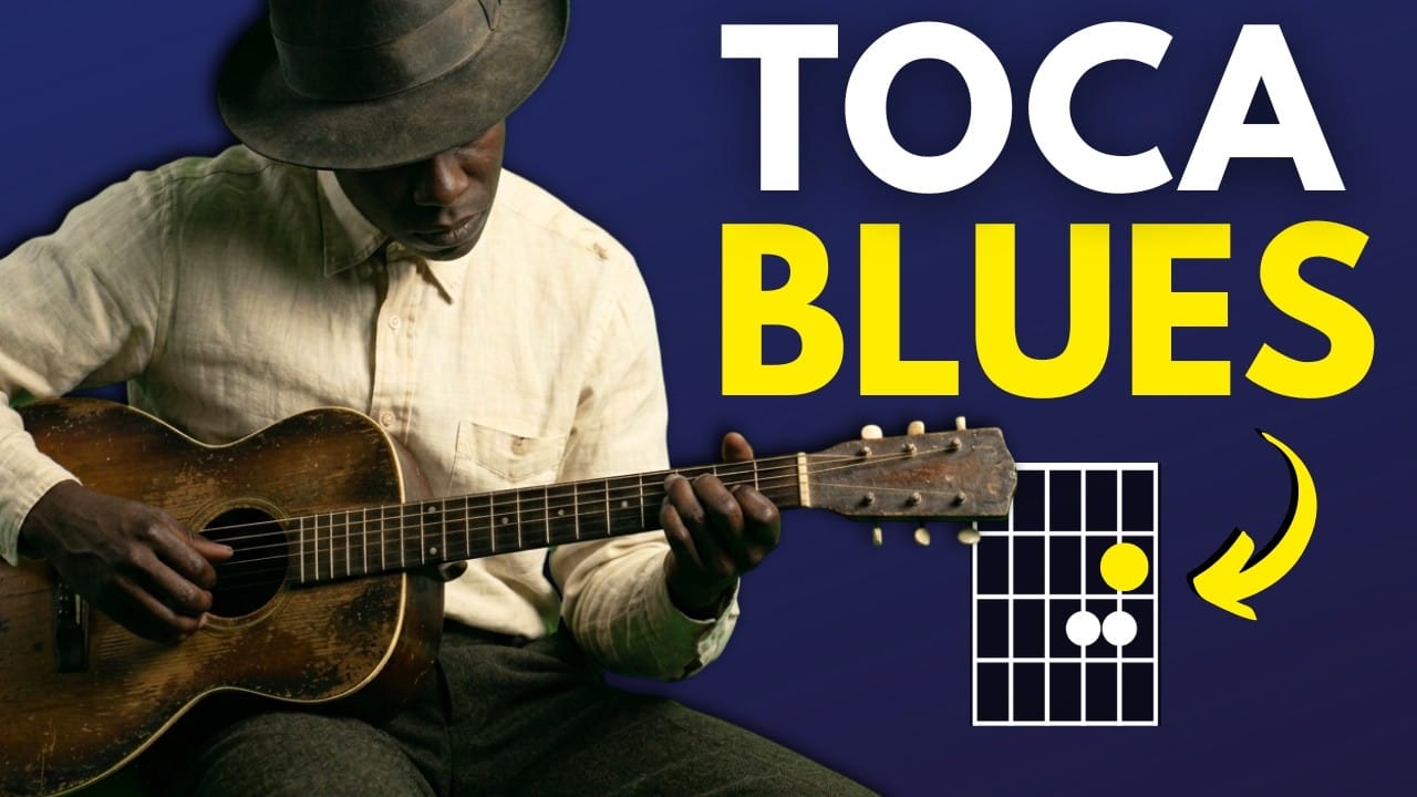 How to Play a Simple Blues Pattern with Basic Chords 🇺🇸