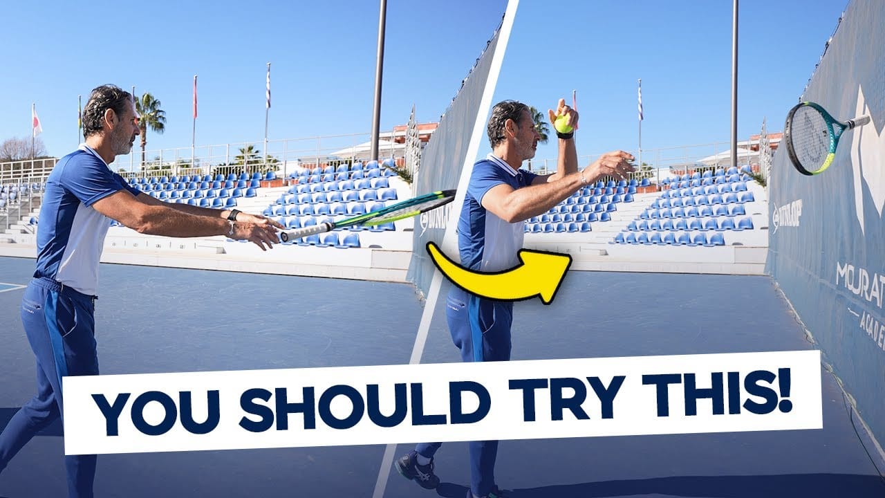 Mouratoglou Deploys Two-Ball Drill to Punish Opponent's Down-the-Line Attack