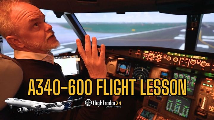 Pilot Demonstrates Engine Fire Emergency on Takeoff in Airbus Simulator