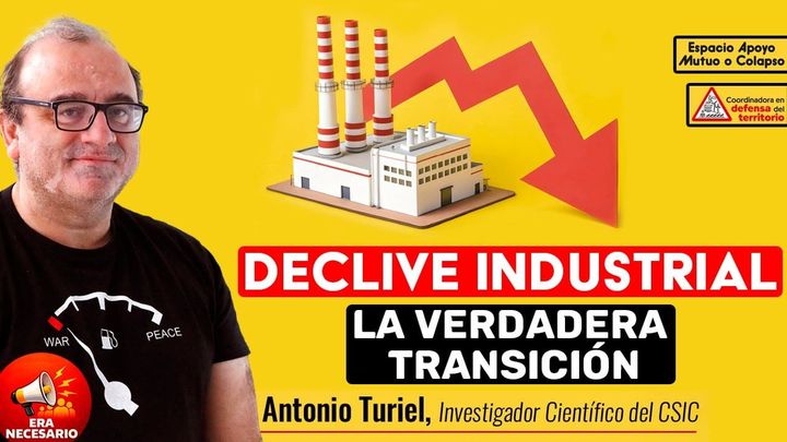 Antonio Turiel afirma que el modelo de renovables industriales ha fracasado y defiende el decrecimiento