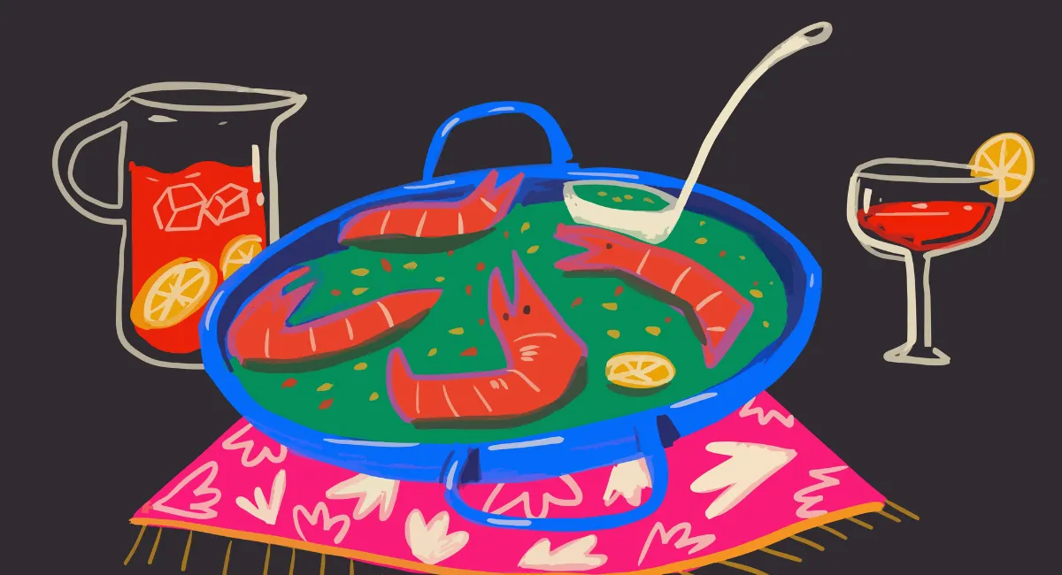 Illustration paella 