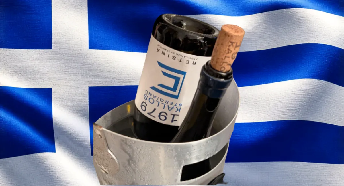 Resina sur drapeau grec