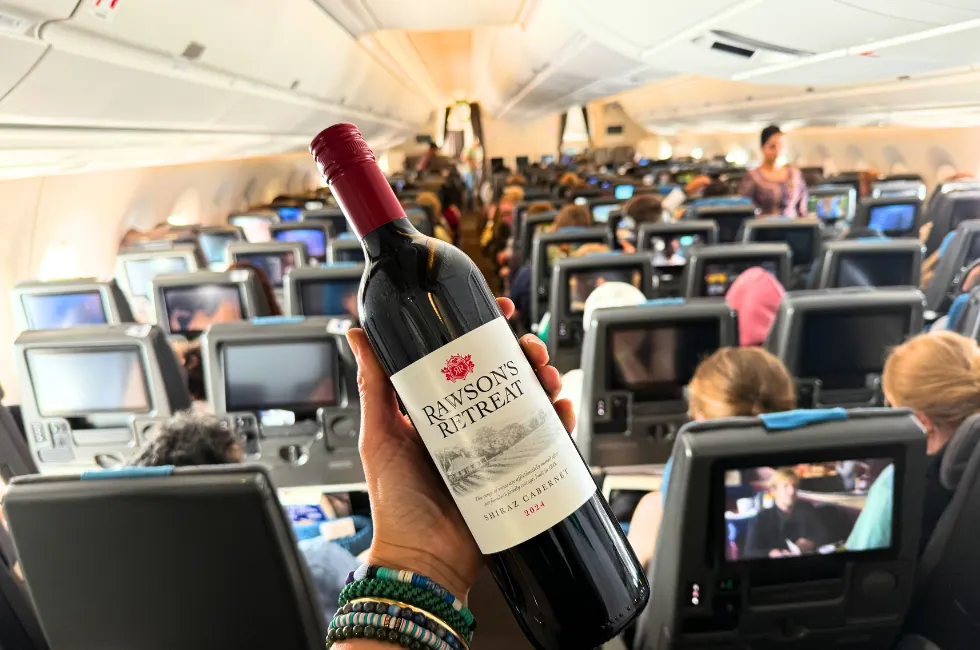 Vin en avion