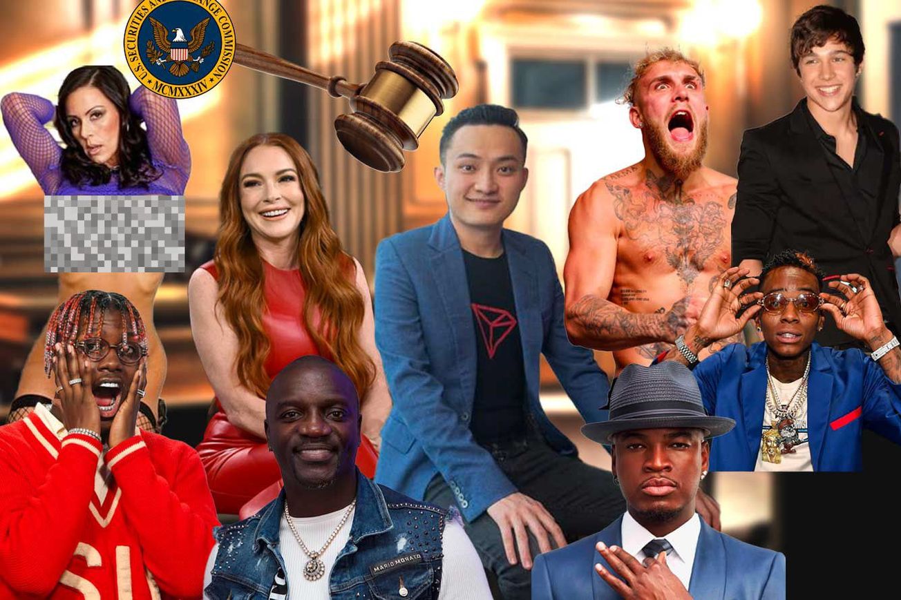 SEC Sues Justin Sun, Lindsay Lohan, Rappers, Pornstar for Crypto Violations