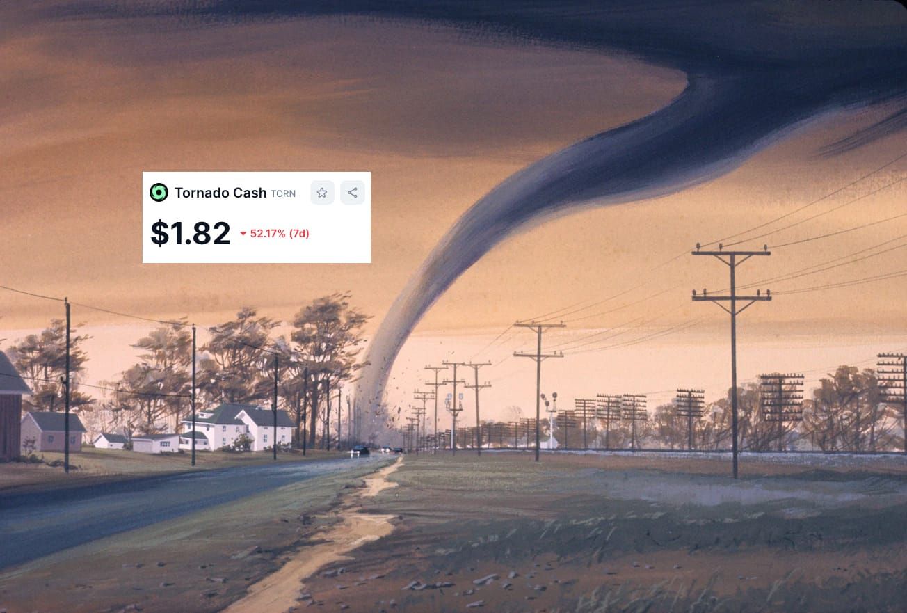 Tornado Cash Crashes Over 50% Following Binance Delisting