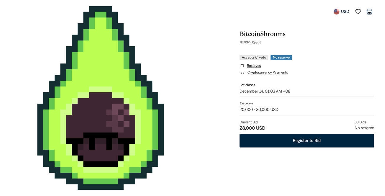 Sotheby's BitcoinShrooms and the Ordinals Wave: Riding High on a $450K Sale
