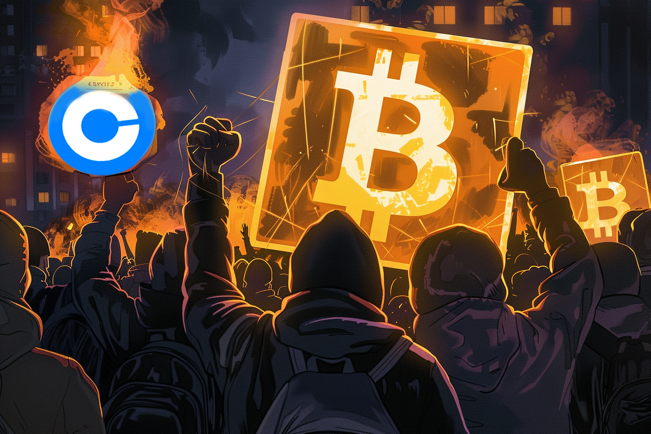 "Scammer Company": Coinbase Crashes Along With Bitcoin, Users Furious