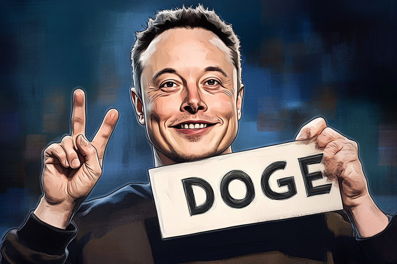 Musk-Led DOGE Wins Support of Coinbase CEO, Gemini Founder
