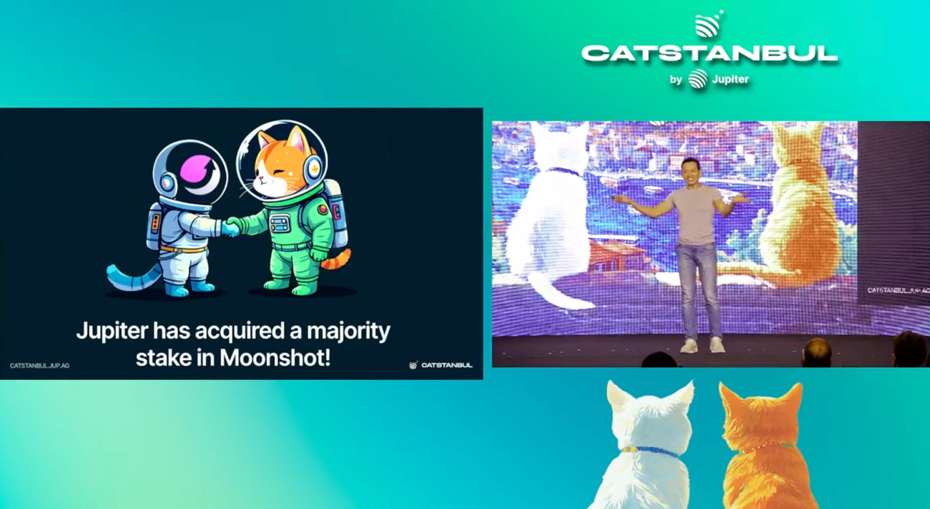 Jupiter Announces Major Acquisitions, Token Buyback Program, Platform Overhaul at Catstanbul Conference