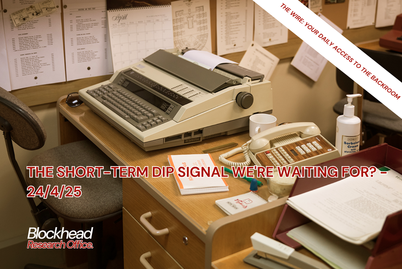 The Short-Term Dip Signal We're Waiting For?