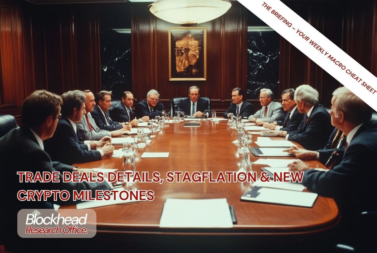 Trade Deals Details, Stagflation & New Crypto Milestones