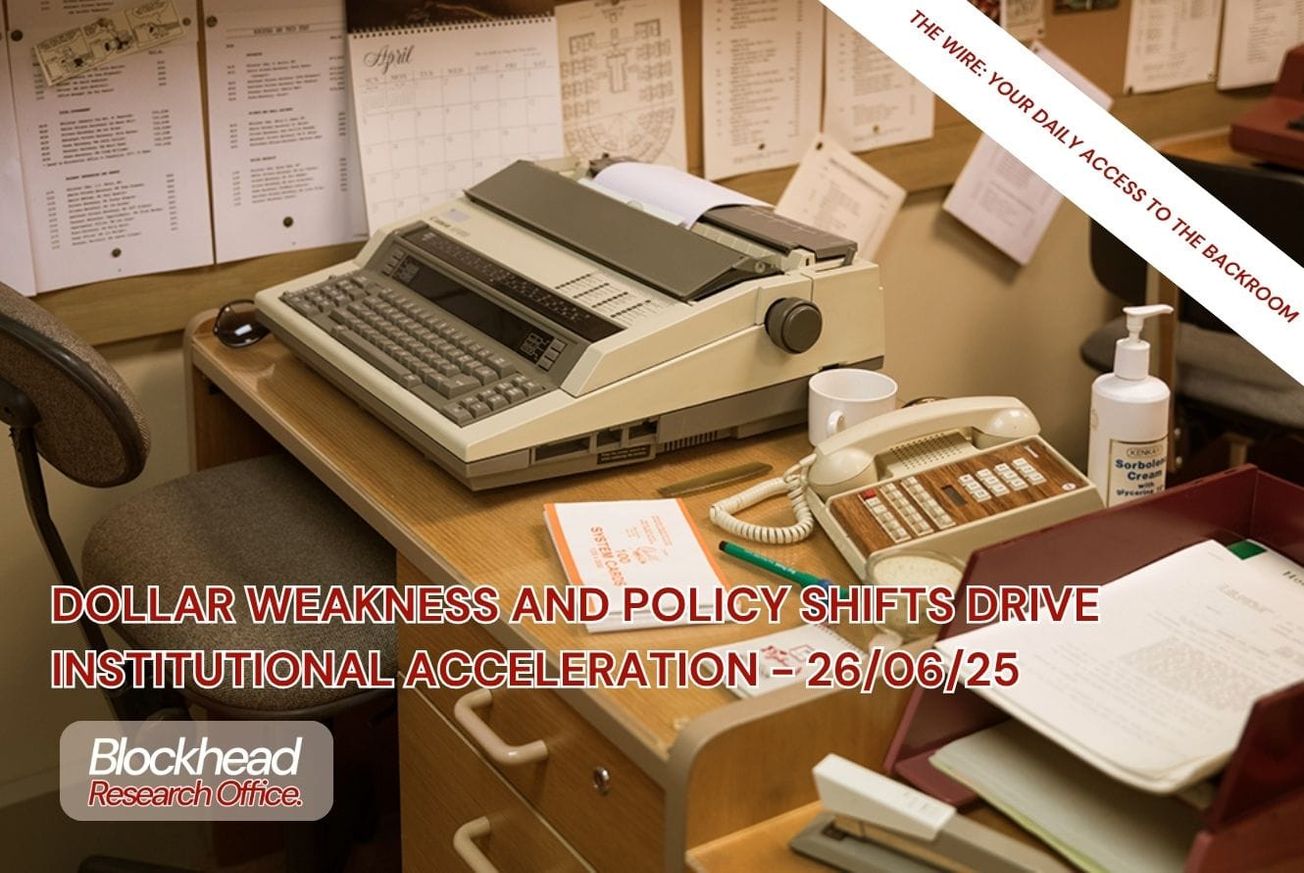 Dollar Weakness, Policy Shifts Drive Institutional Acceleration