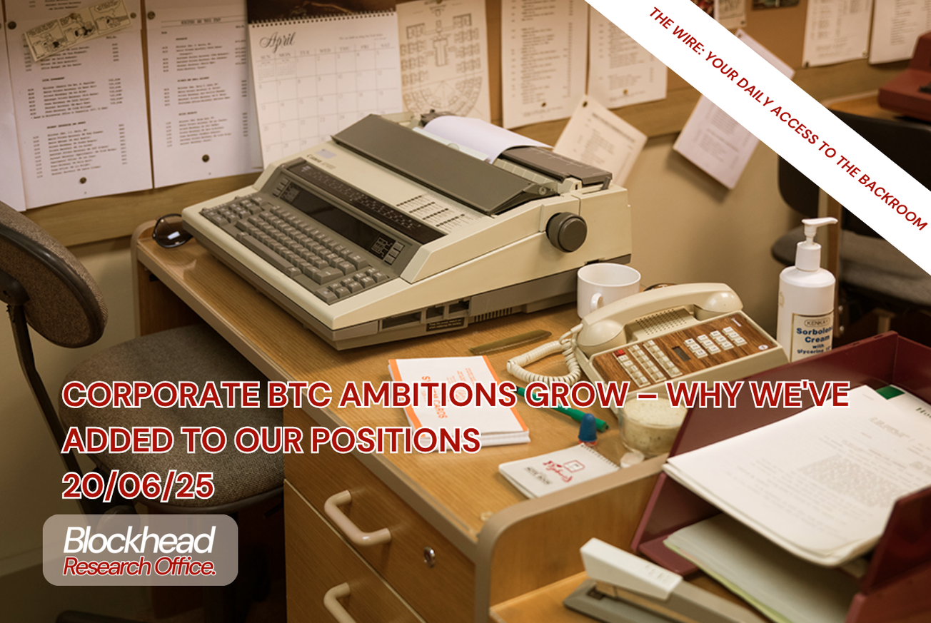 Corporate BTC Ambitions Grow – Why We've Added to Our Positions