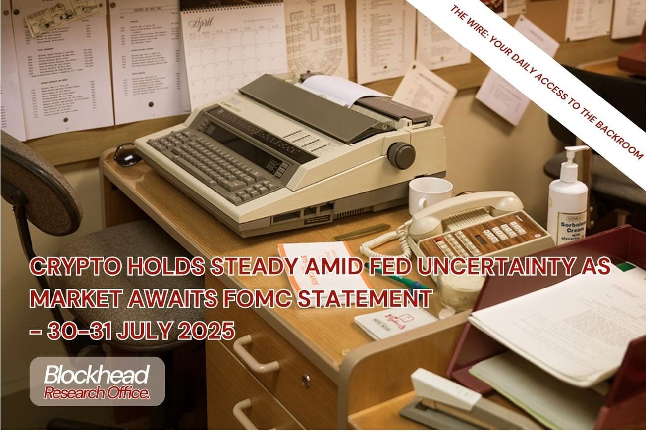 Crypto Holds Steady Amid Fed Uncertainty as Market Awaits FOMC Statement