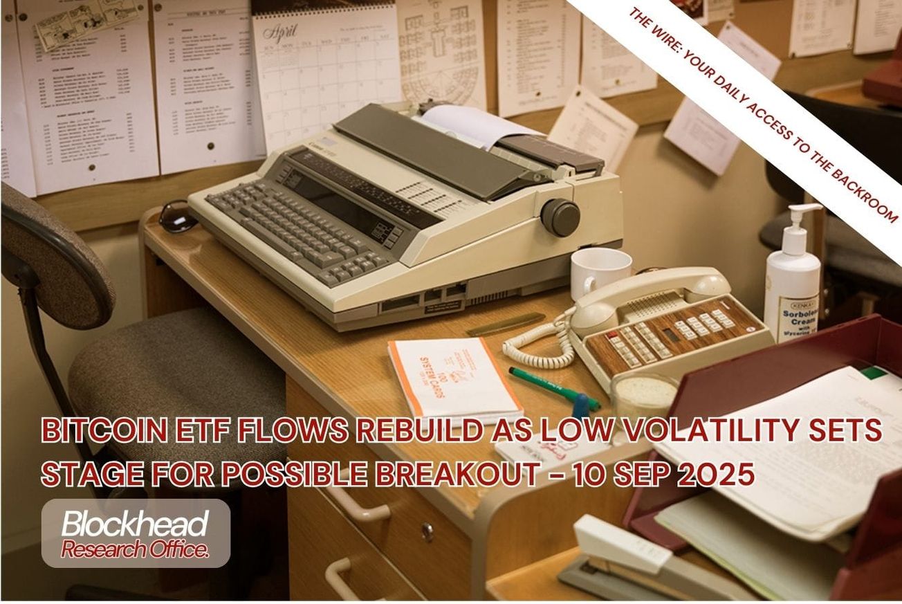 Bitcoin ETF Flows Rebuild as Low Volatility Sets Stage for Possible Breakout