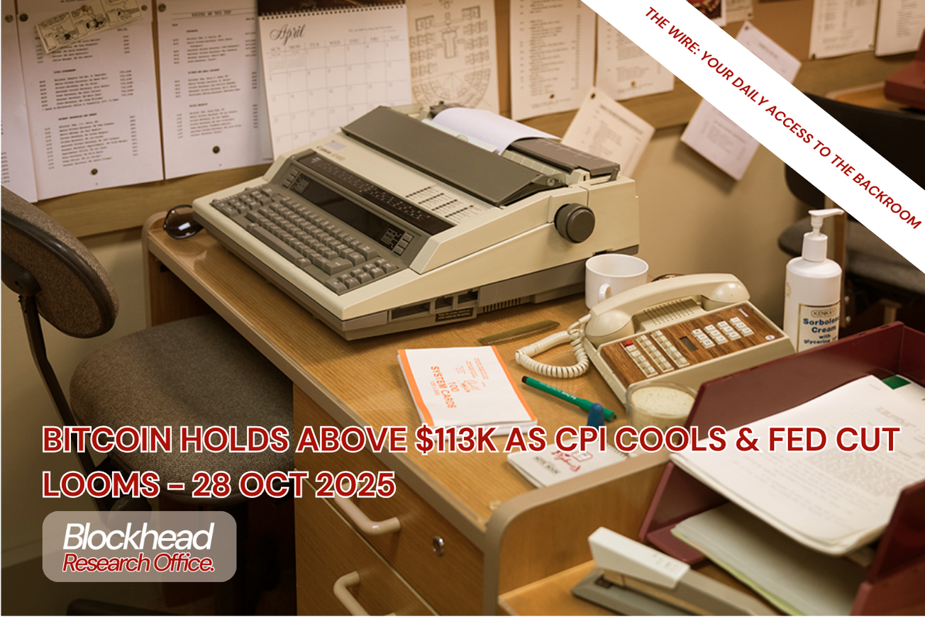 Bitcoin Holds Above $113k as CPI Cools & Fed Cut Looms