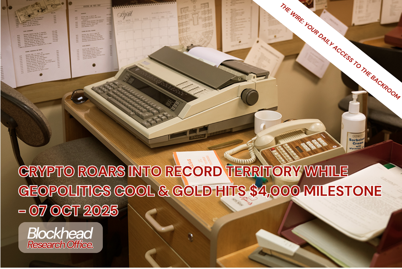 Crypto Roars Into Record Territory While Geopolitics Cool & Gold Hits $4,000 Milestone