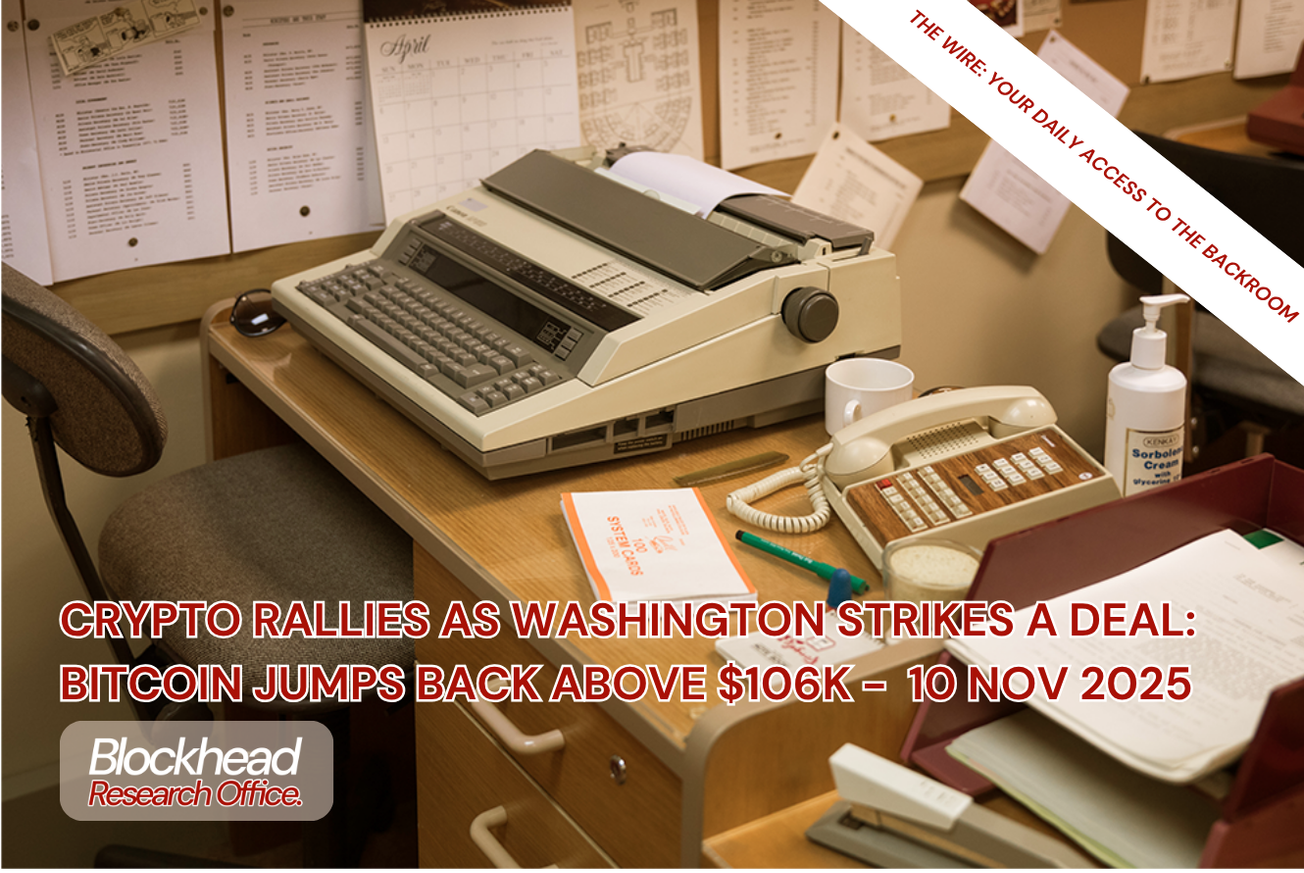 Crypto Rallies as Washington Strikes a Deal: Bitcoin Jumps Back Above $106K