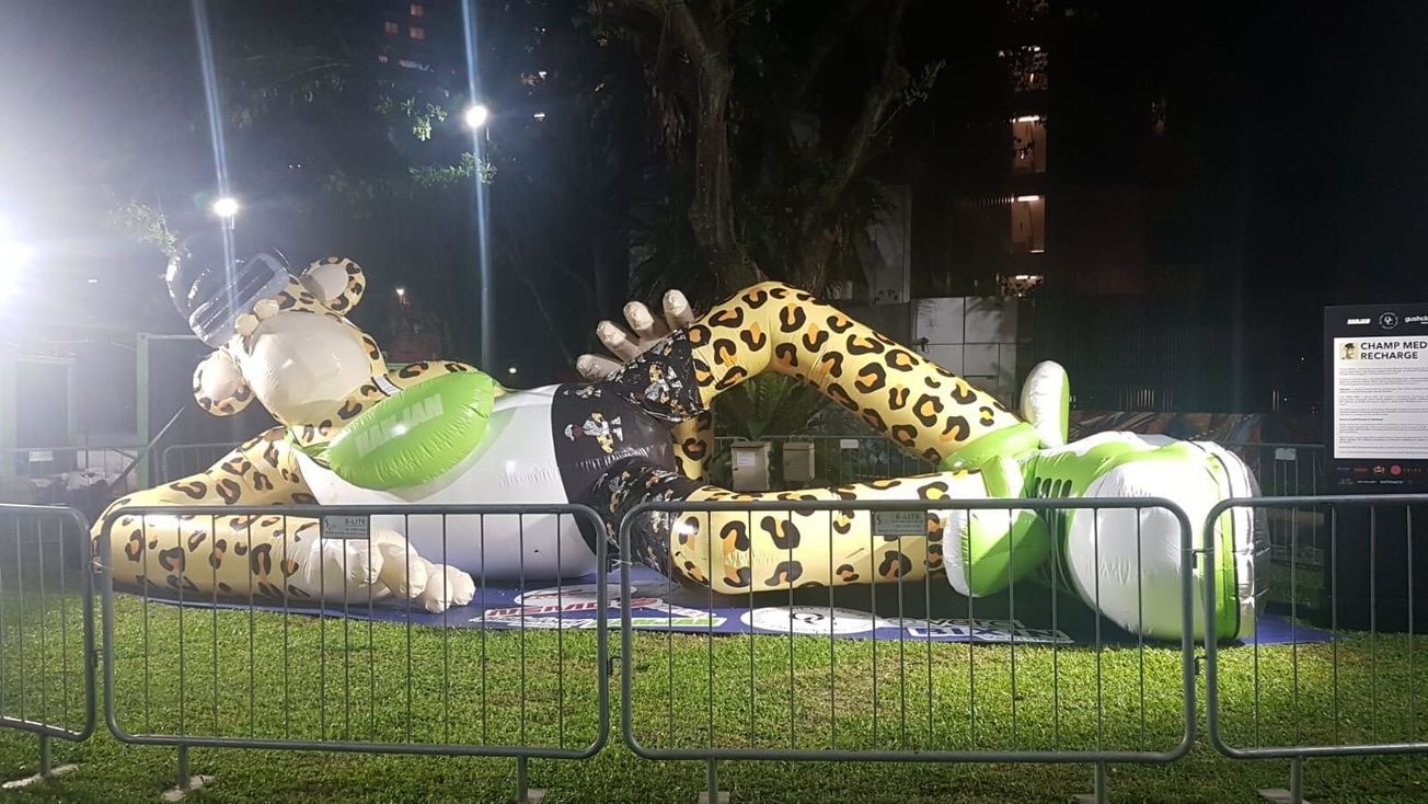 Apes Go Wild in Singapore With Life-Size Champ Medici Inflatable